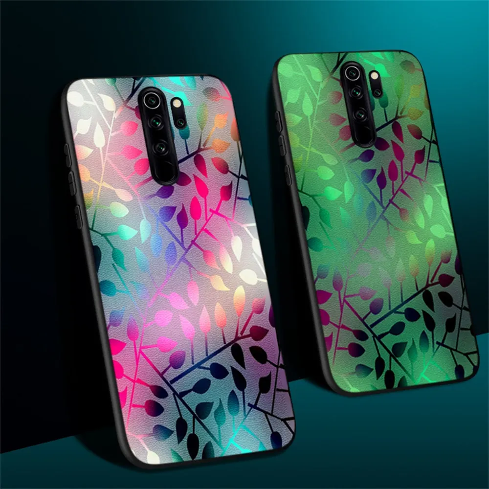 2 Флуоресцентный чехол для Xiaomi mi Max 2 3/mi x 2S 3 Световая Крышка для Xiaomi mi 9/Note/mi Play из искусственной кожи Funda бампер чехол - Цвет: 2