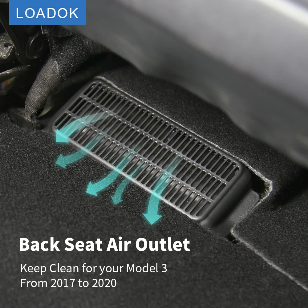 2 шт. автомобильный воздушный выход Обложка для Tesla модель 3 2017 2020 под сиденьем