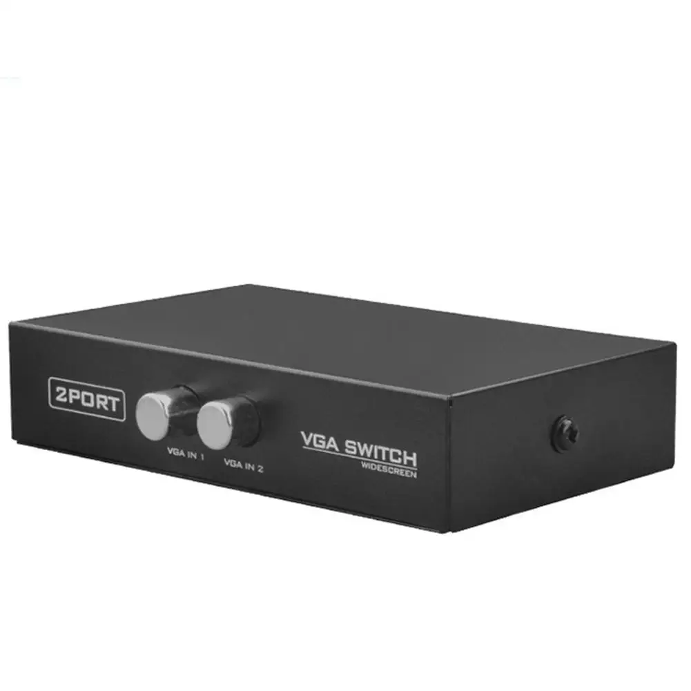 Двухсторонний переключатель 2 в 1 VGA/SVGA с ЖК-дисплеем для совместного