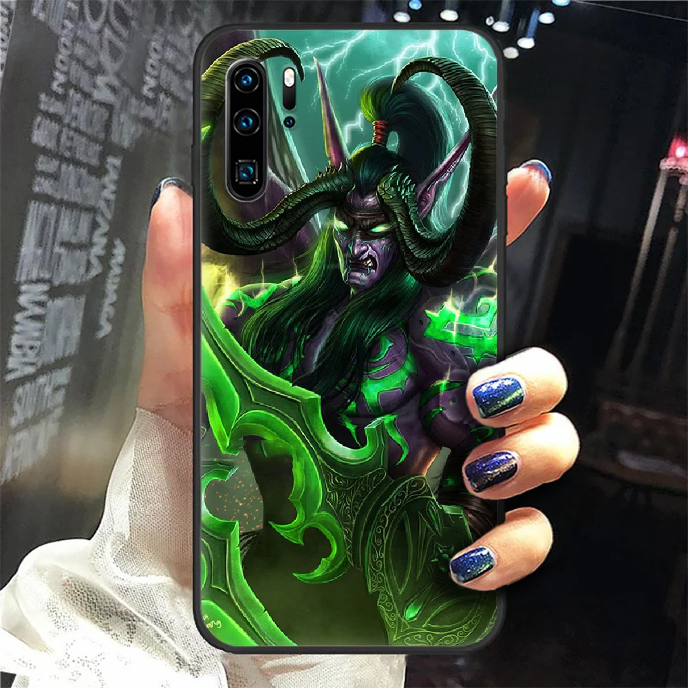 

Illidan World Of Warcraft Phone Case For Huawei P Mate 10 20 30 40 Pro Lite Smart 2019 2021 black Cell 3D Coque Trend Prime Tpu