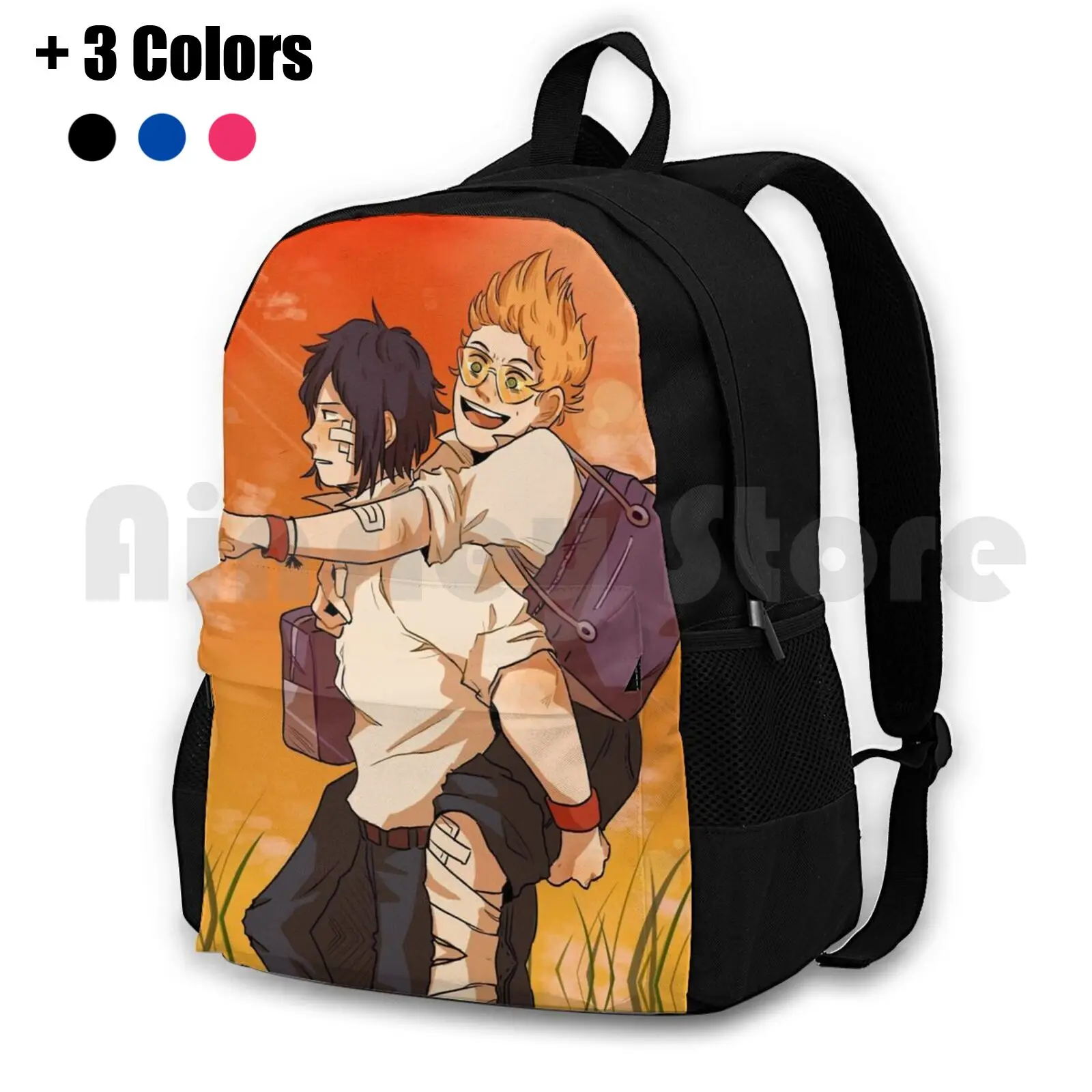 Young Erasermic Outdoor Hiking Backpack Riding Climbing Sports Bag Bnha Boku No Hero Academia Mha Eraserhead Aizawa Shouta Mic