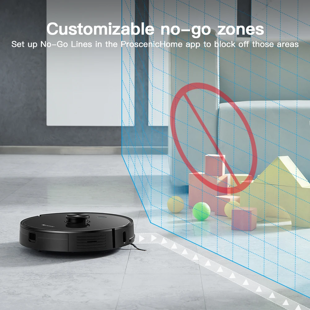 Робот-пылесос Proscenic M7 Pro с Wi-Fi 2700 па лазерной навигацией | Бытовая техника