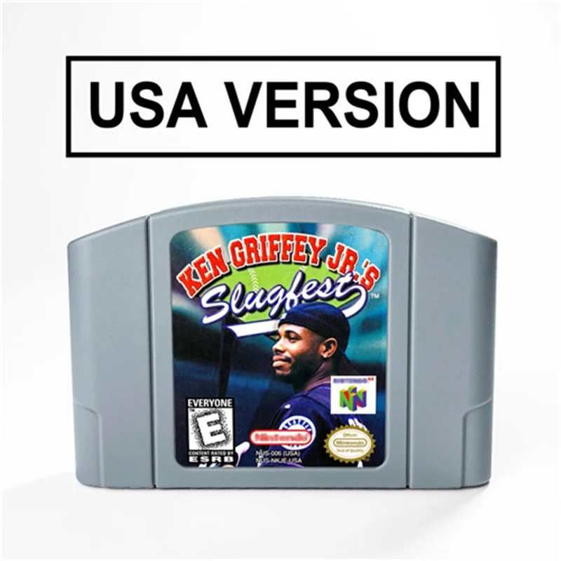 

Ken Griffey Jr.'s Slugfest For 64 Bit Video Game Cartridge USA Version NTSC Format