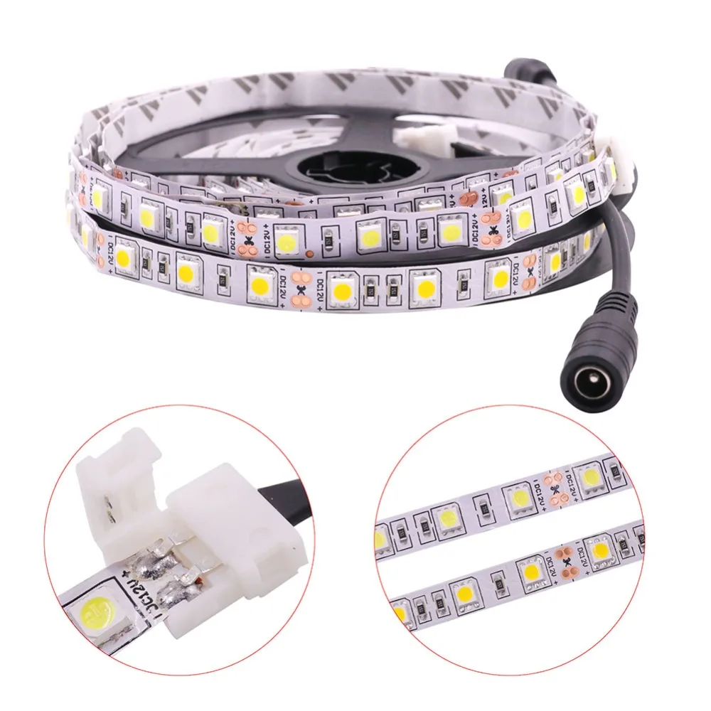 5 м DC12V СВЕТОДИОДНАЯ лента SMD 5050 60 светодиодов/м IP21 IP65 водонепроницаемая