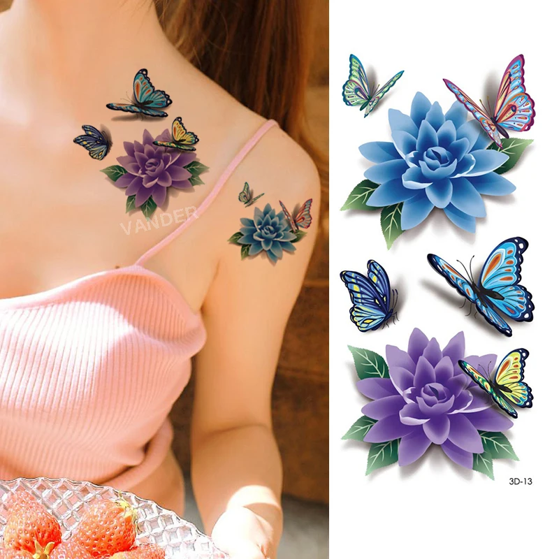 10 шт 3D Красочные водонепроницаемые боди арт рукава DIY наклейки блестящие