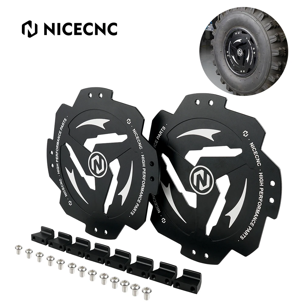 NiceCNC ATV Front Rear Wheel Hub Guard Protector for Yamaha RAPTOR 700 700R YFM 700 700R 2014-2022 YFZ450R 2014-2022 YFZ450 2017