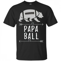 vintage papa bear football papa t shirt fathers gift summer cotton short sleeve o neck mens t shirt new s 3xl