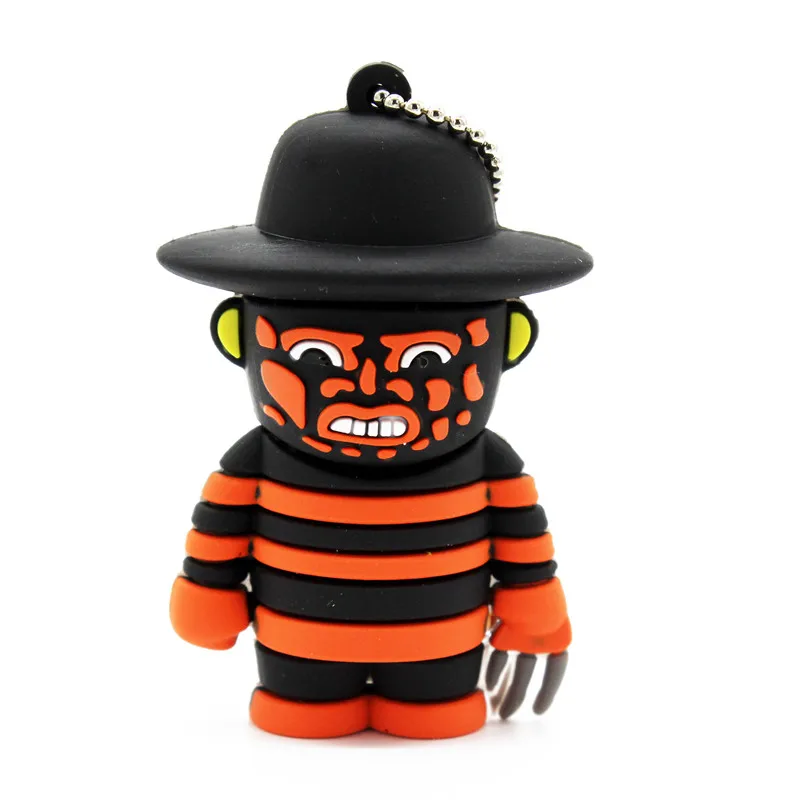 Флэш накопитель usb 2 0 с надписью TEXT ME Фредди в сравнении Джейсоном и Пчелкой