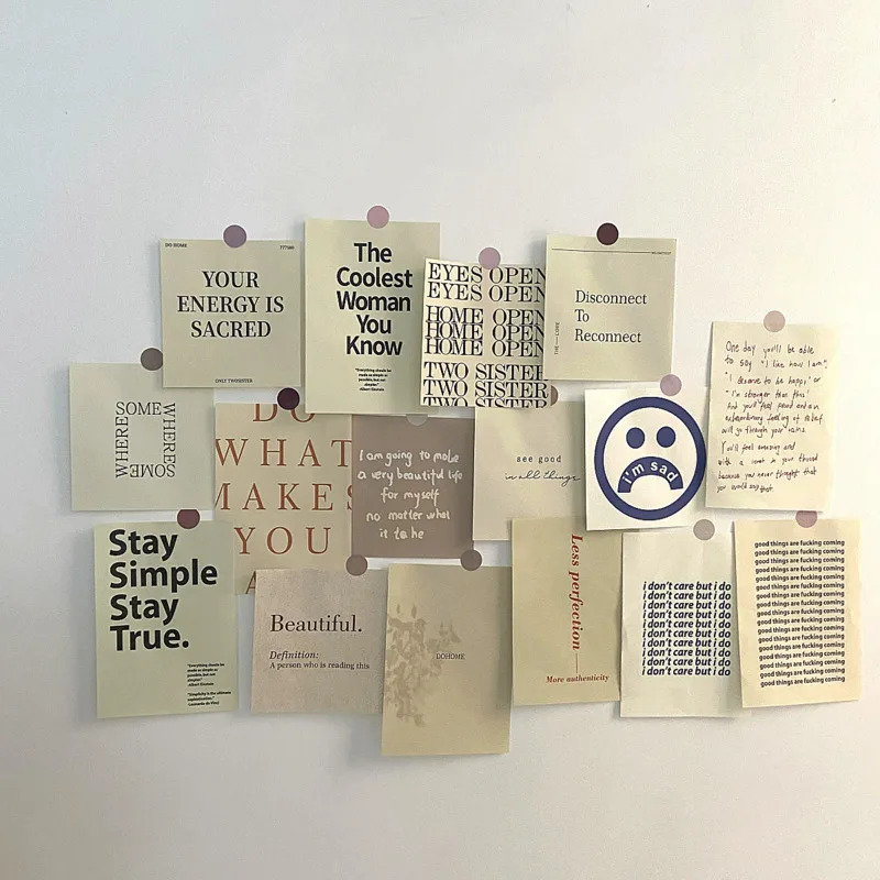 Корейский Ins Цвет английский декоративный постер простой Стиль Современный