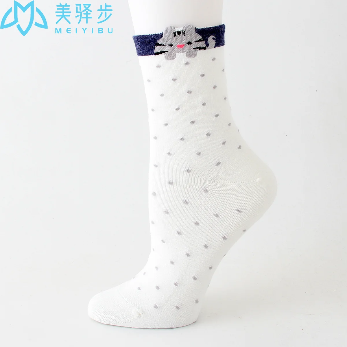12 pairs per set New stereo ears cartoon cat socks women's sweat-absorbent socks wholesale women's socks manufacturers