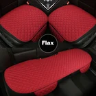 Летние льняные тапочки Чехол-протектор на автомобильное сиденье Передние Задние белье сиденье Подушка для сидения для автомобиля, автомобильный интерьер, подушка для грузовика внедорожник Ван