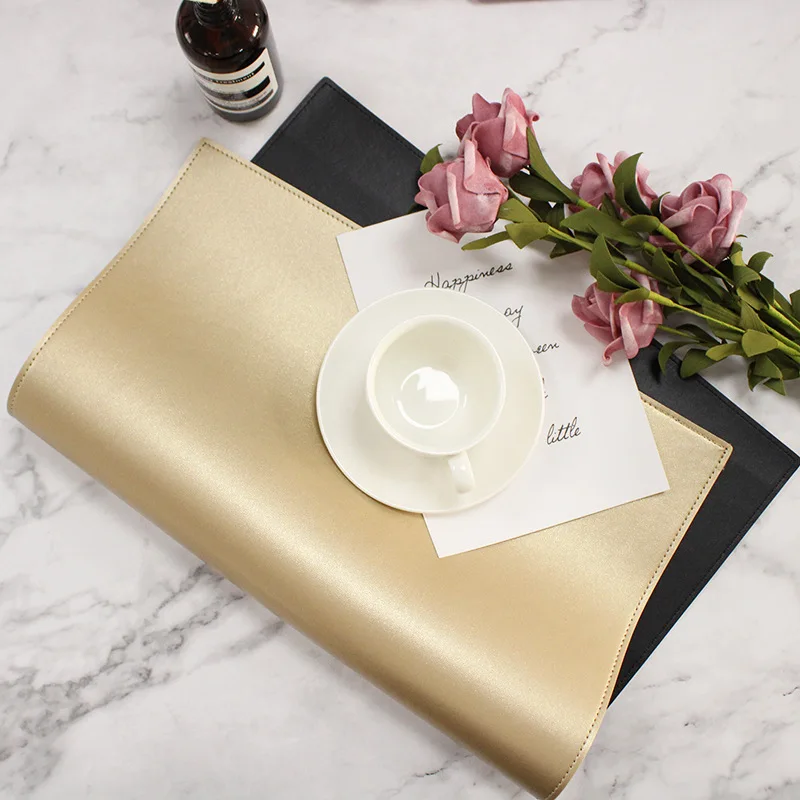 Креативные Кожаные Салфетки квадратные большие водонепроницаемые анти