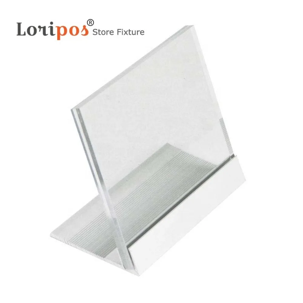 

l Shape Aluminium Sign Table Price Tag Display Acrylic Photo Picture Frame Label Stand Office Desk Name Card Holders