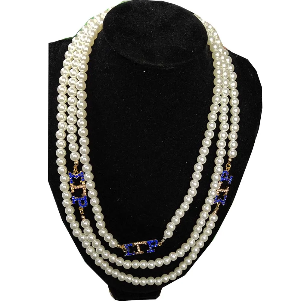 

sorority society accessories Greek Sigma Gamma Rho Sorority SGR Pearl Necklace Jewelry