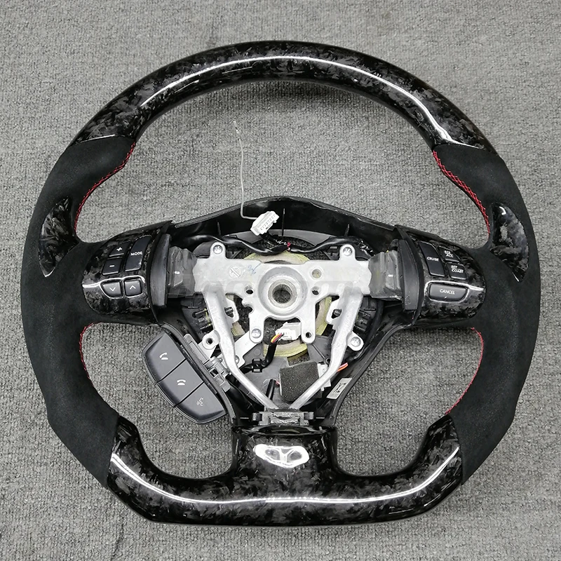 100% Real Carbon Fiber Car Steering Wheel For Subaru Forester Legacy XV BRZ WRX 2008 2013 2015 2017 2020 2021