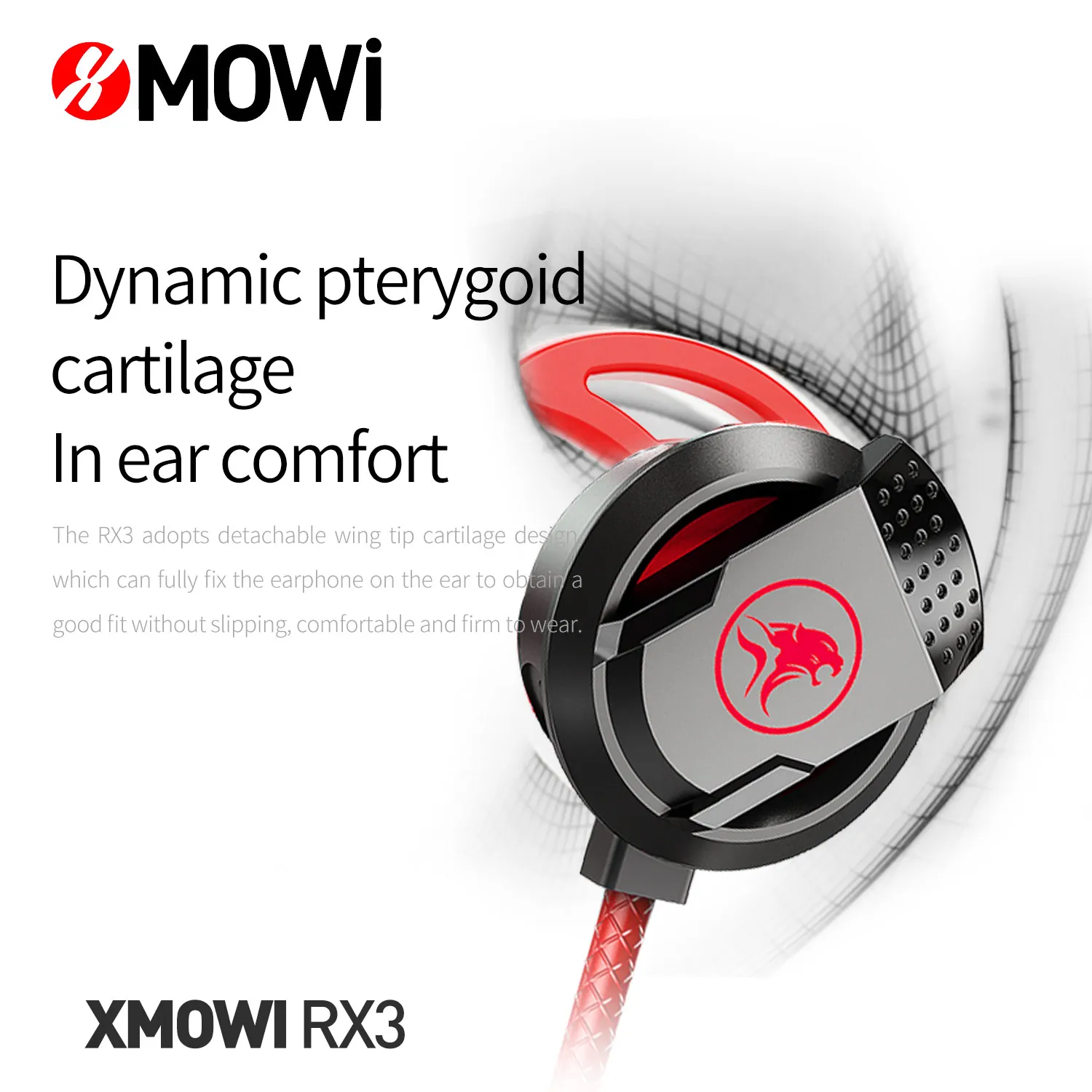 plextone xmowi rx3 gaming earphone in ear headset wired headphones with detachable mic for mobile phonelaptoppcps5 free global shipping