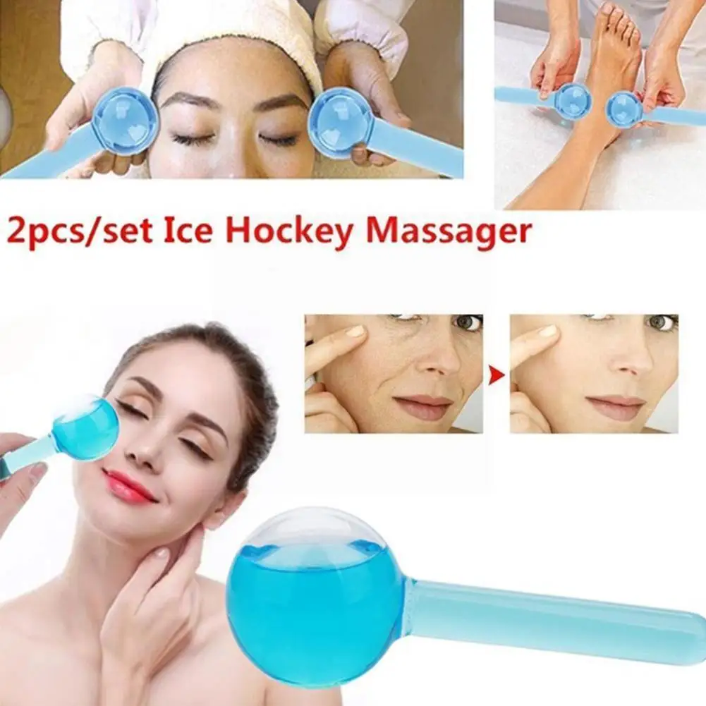 

Massage Globes Cold Compress Face Massage Shrinking Cooling Clear Ice Skin Globes Water Pores Crystal Care Ball Ice Y7m3