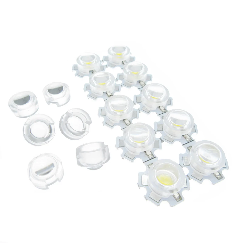

13mm LED IR Mini Lens 15 30 45 60 90 100 Degree Integrated Holder, 1W 3W 5W Synthetical LED Power Lenses Reflector Collimator