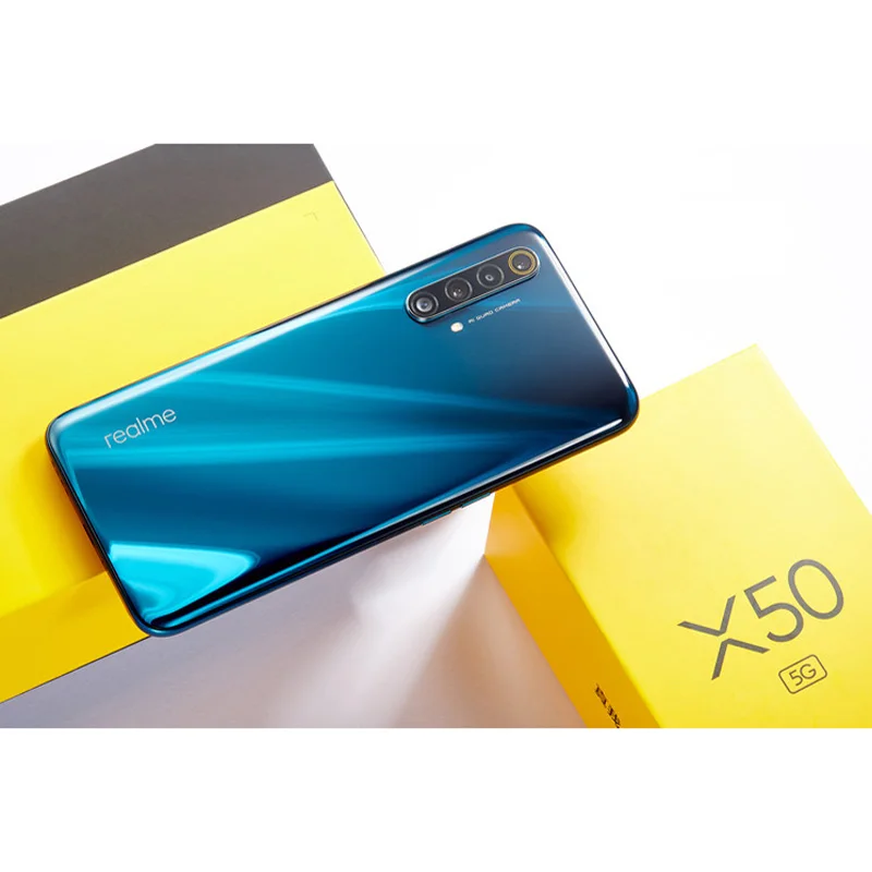 Смартфон Realme X50 6 ГБ + 64 4200 мАч Snapdragon 76 5G экран 57 дюйма мп камер 30 Вт NFC мобильный