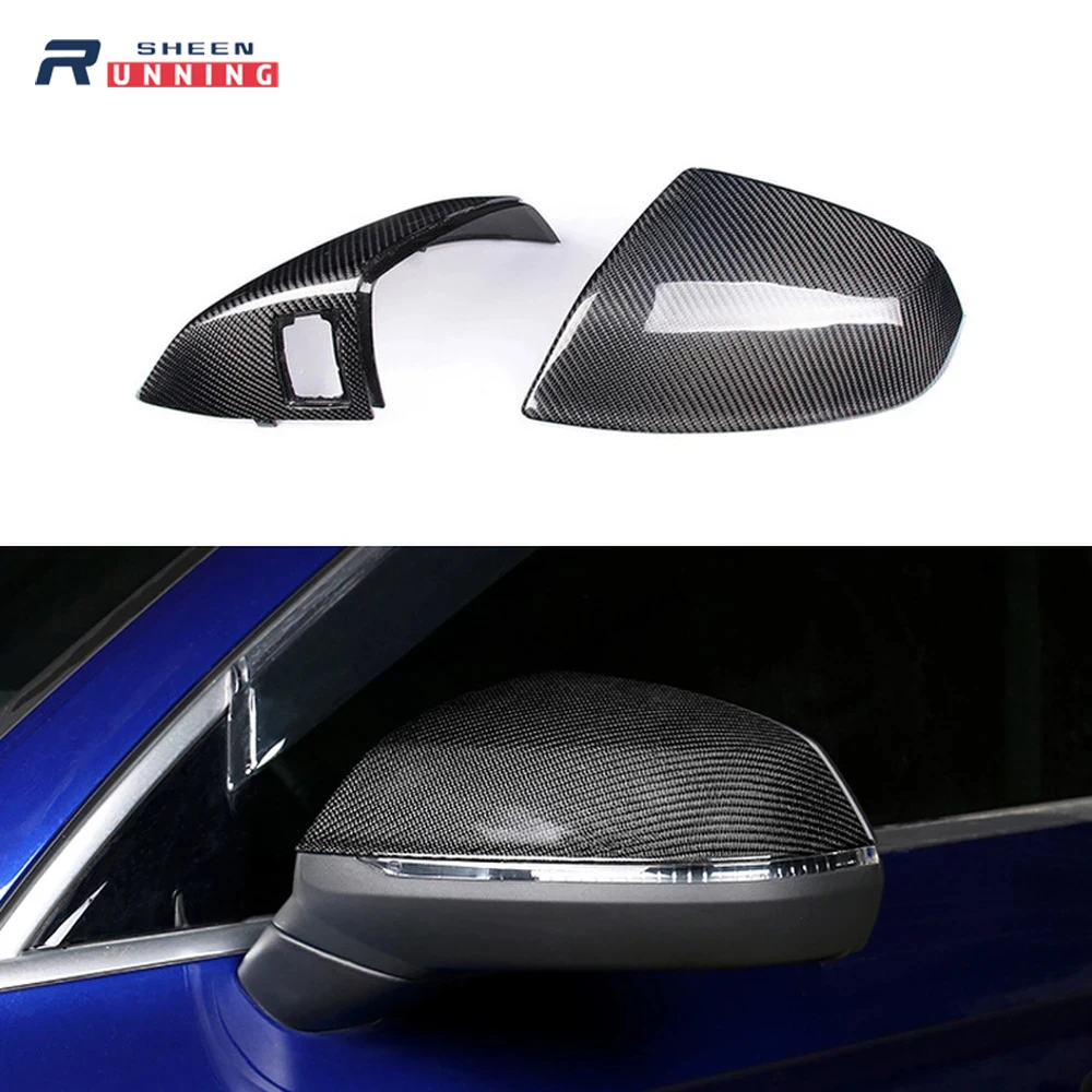 Крышка зеркала заднего вида из углеродного волокна для Audi Q5 SQ5 Q7 SQ7 2009 2017 2018 2019