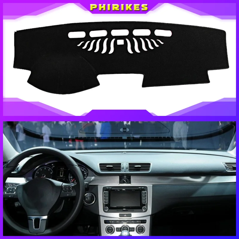 

For Volkswagen VW Passat B6 B7 06-15 Passat CC 09-17 Car Dashboard Cover Mat Pad Dashmat Sun Shade Instrument Carpet Accessories