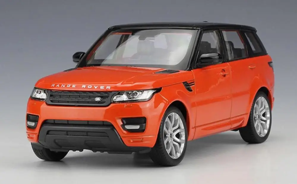 Welly 1/124 1:24 Range Rover Sport SUV внедорожник автомобиль литой Дисплей Модель игрушки на день рождения для детей мальчиков и девочек - Цвет: Range Rover Orange