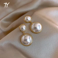 2020 new exaggerated european and american celebrity style pearl earrings fashion female jewelry temperament party sexy earrings