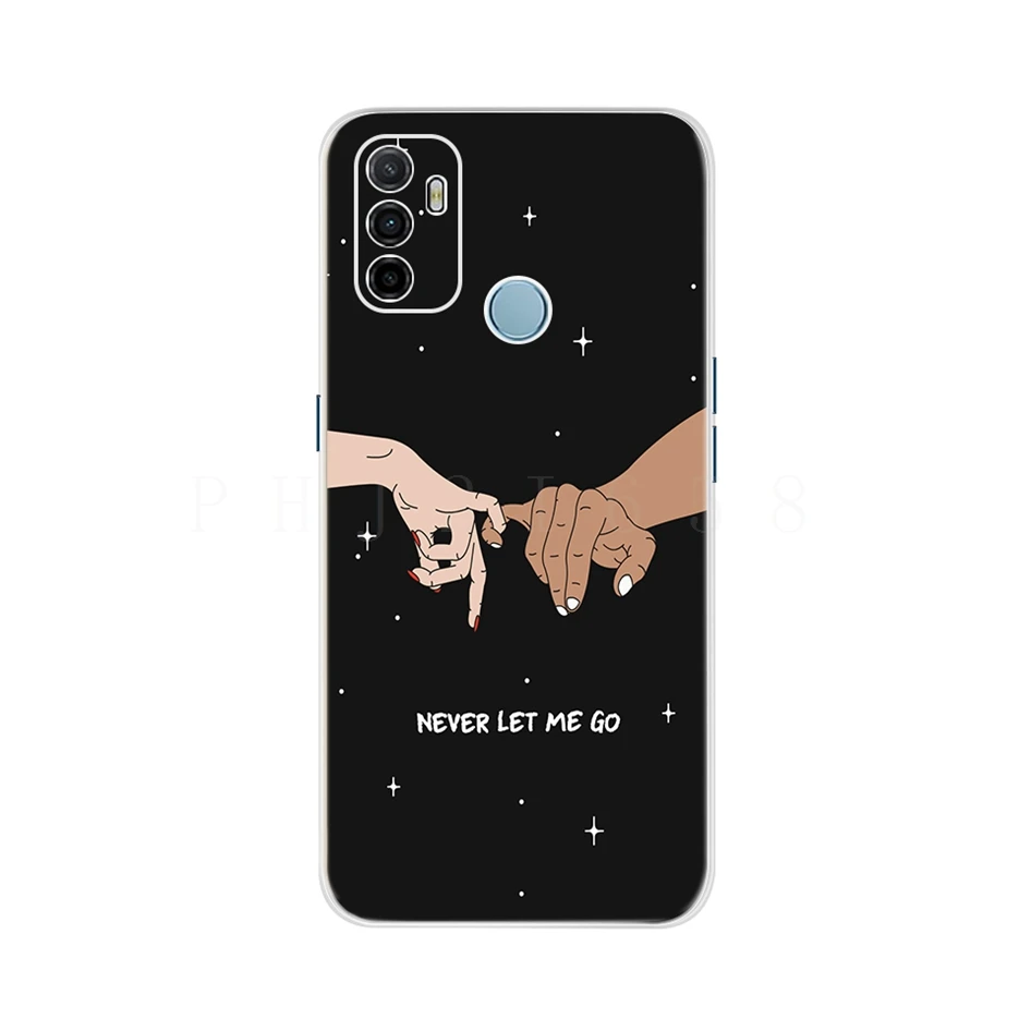 For Oppo A53 Case Cute Cat Painted Cover For Oppo A53 Phone Cases CPH2127 OppoA53 Full Coque Bumper 6.5'' Oppo A 53 Phone Fundas oppo cover