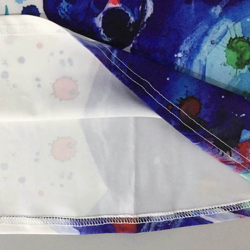 White Dress Girl Cute Cartoon Printed Unicorn Sleeveless Mini A Line Princess for Girls Kids Clothes 8 10 12 Years | Детская одежда и