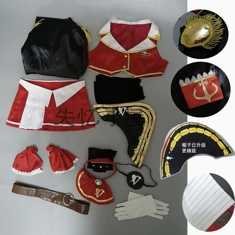 Аниме VTuber Hololive Houshou морской капитанская форма платье милый костюмчик каких либо