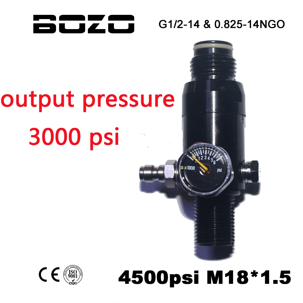 Воздушный цилиндр для пейнтбола Airsoft PCP CO2 4500PSI регулятор выходного давления 3000 PSI