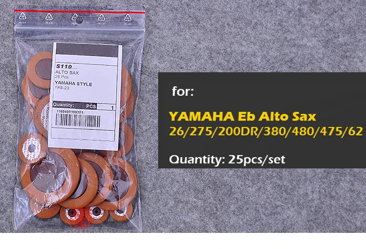 Италия колодки для саксофона альт тенор саксофон тормозные колодки для YAMAHA альт саксофон YTS YSS YAS 26 275 200DR 380 480 475 62 для SELMER альт саксофон 802 803 - Цвет: for YAMAHA Alto Sax