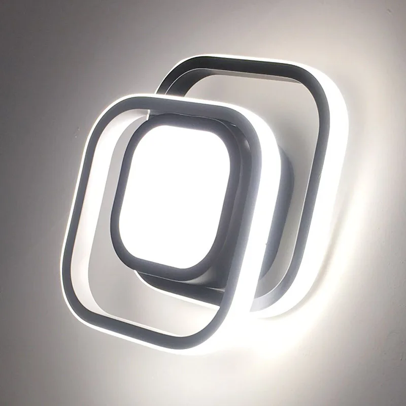 Белый и черный светодиодный потолочный светильник для спальни кухни коридора