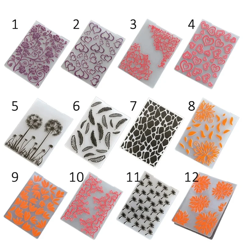 Пластиковые рельефные бриллиантовые пионы для рукоделия цветочные тисненые