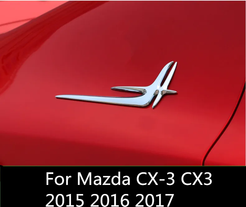 Для Mazda CX-3 CX3 2015 2016 2017 крыло автомобиля сторона эмблема на правой и левой стороне