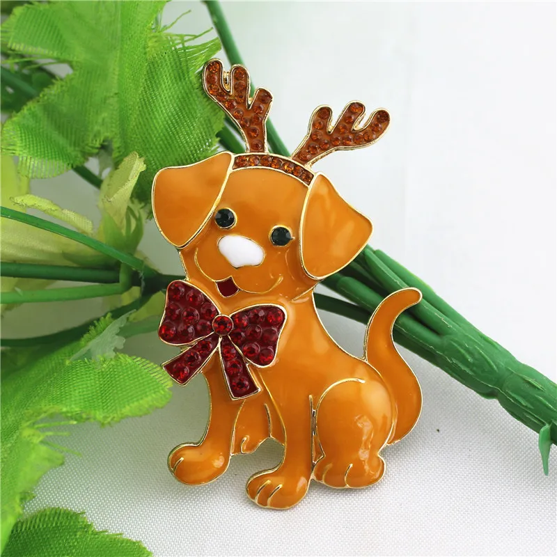 Customized Christmas gifts 2020 new dog brooch corsage clothing accessories women | Украшения и аксессуары