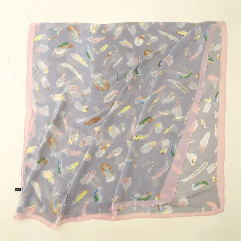 Роскошный брендовый шарф из чистого шелка женская дизайнерская шаль