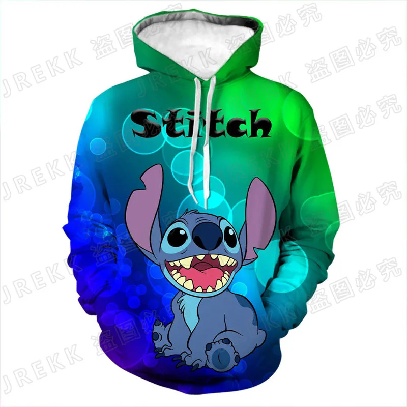 Детские толстовки Ститч диснеевским принтом новинка на весну Мужская толстовка