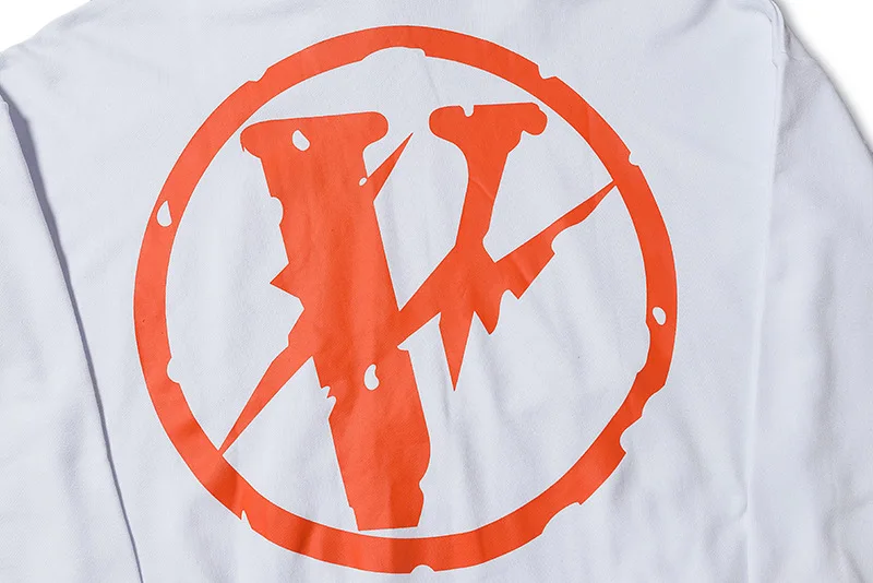 

VLONE Man Hoodies Cotton Sweatshirts Men Clothing Sweatshirt Woman Women's USA Brand Harajuku Hip Hop Friends Lightning Battery