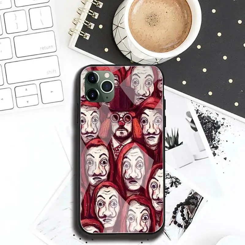spain tv money heist house paper phone case tempered glass for iphone 12 pro max mini 11 pro xr xs max 8 x 7 6s 6 plus se 2020 free global shipping