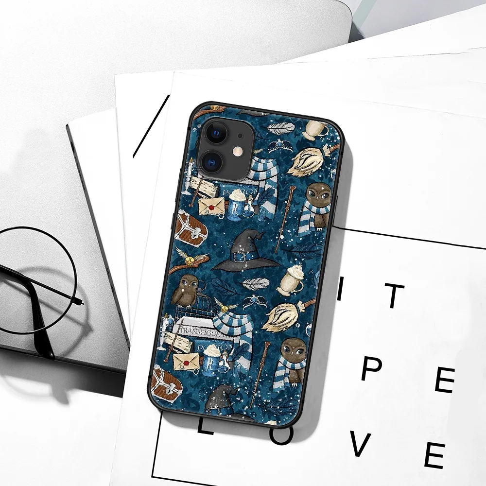 

Harries Potters Phone Case For iPhone 5 5S SE 2020 6 6S 7 8 Plus 11 12 Mini X XS XR Pro Max black Cover Painting Prime Fashion