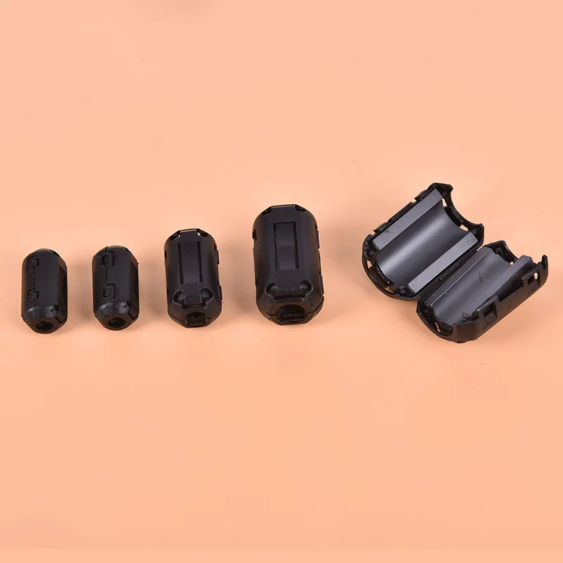 5 шт. черный ферритовый сердечник фильтр шумоподавитель для EMI RFI зажим дросселя 3