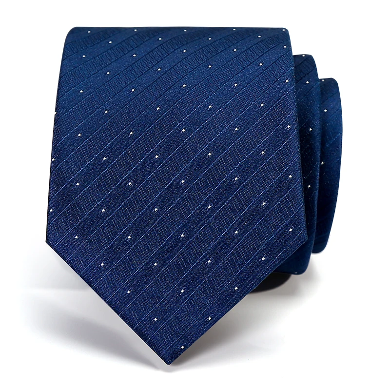 

High Quality 2019 New Designers Brands Fashion Business 7cm Slim Ties for Men Necktie Blue Student Work Office with Gift Box