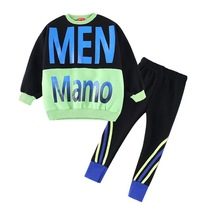 

Girls winter suit the new 2021 cuhk children's han edition more leisure leggings with wool fleece two-piece tide