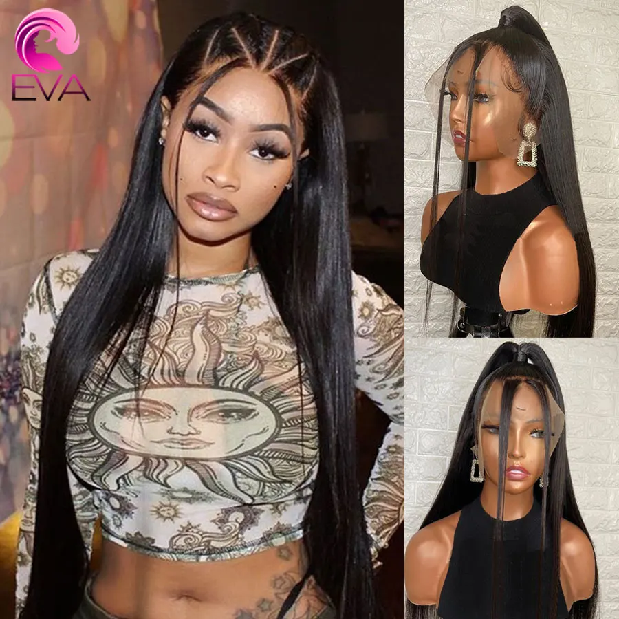 Eva волосы 150% шелковая основа полные кружевные человеческие парики