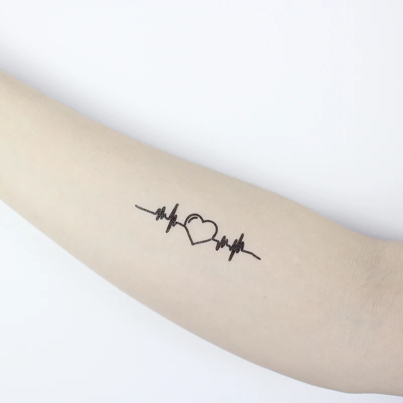 

Love Line Lifeblood Temporary Tattoo Sticker Waterproof Women Men Adults Fake Body Art New Design 10.5X6cm Kids Hand Tatoo