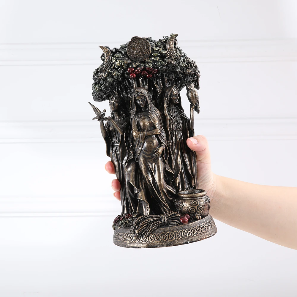 Статуи из смолы 26 см новая греческая религия кельтский данду тройная богиня