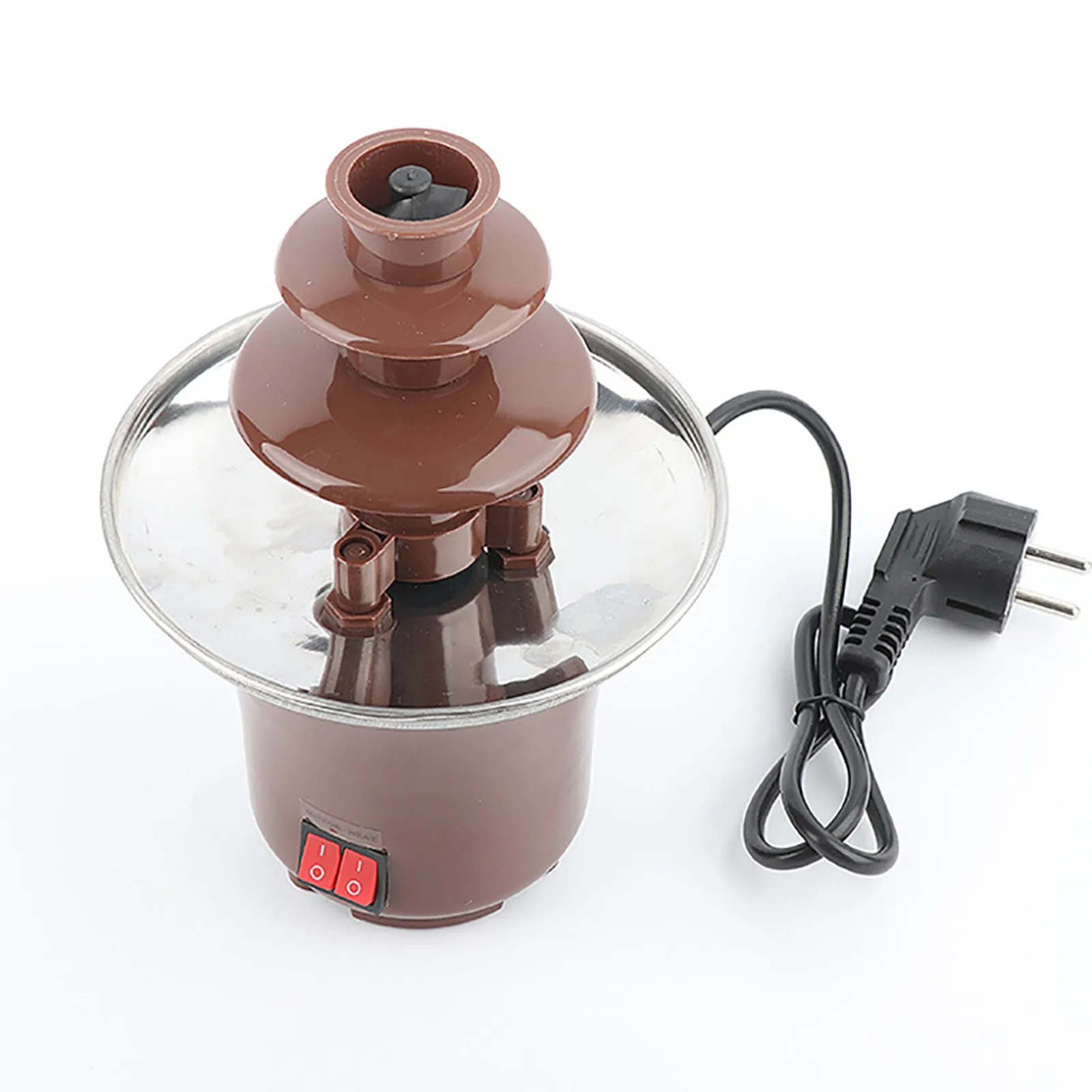 Бытовая трехслойная машина для шоколадного фонтана сделай сам Водопад горячий