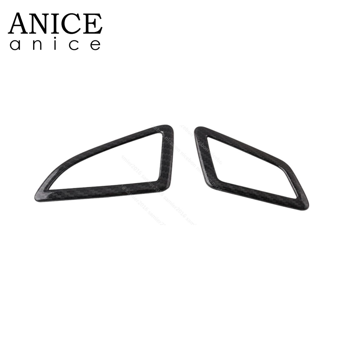 Накладка на вентиляционное отверстие из углеродного волокна красного цвета 2 шт.