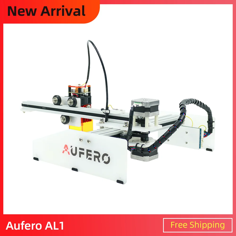 

Aufero Desktop Laser Engraver AL1 Woodworking Machine DIY Logo Mark Printer Cutter CNC Carving Machine180X180mm Engraving Range